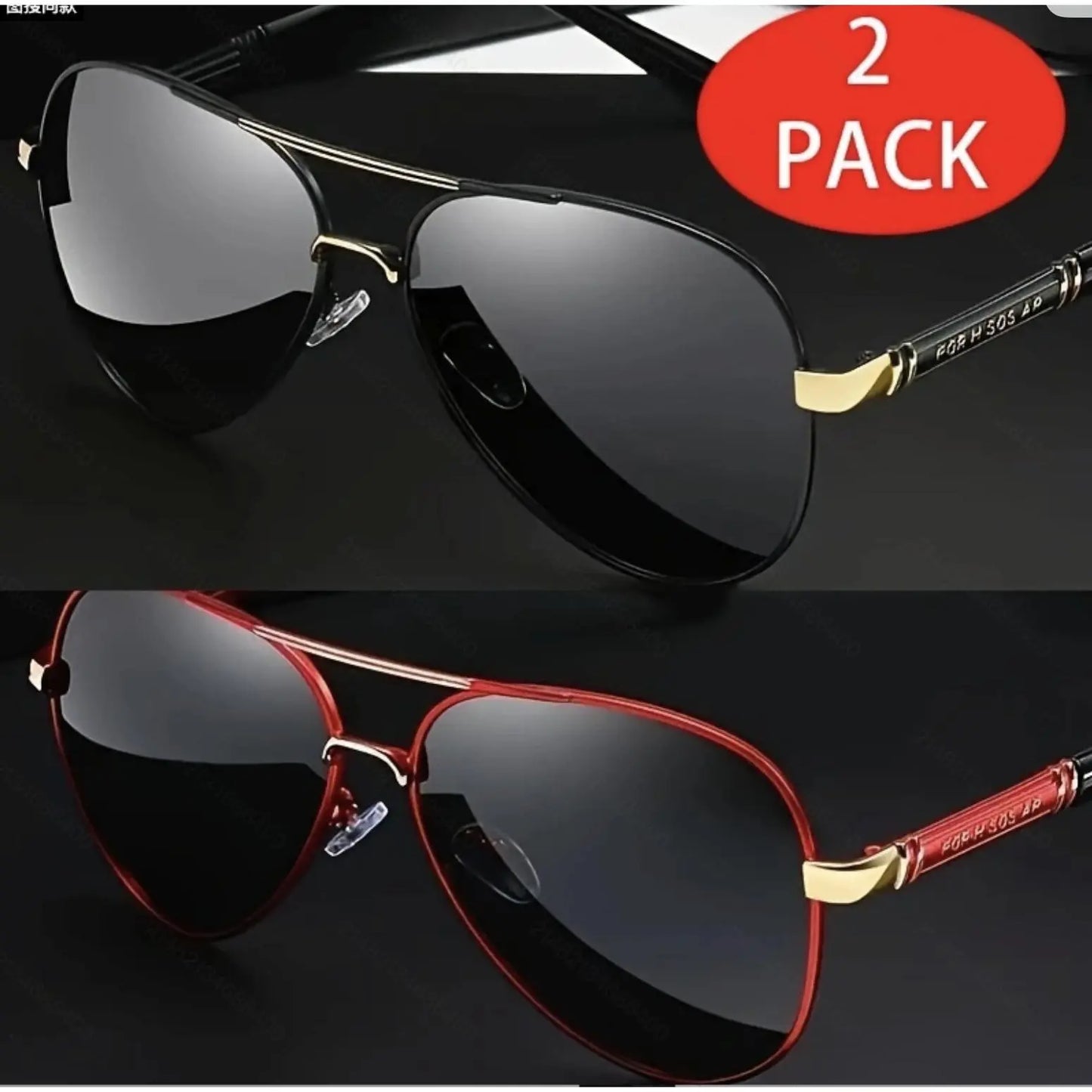 Aviator Sunglasses — Polarized Metal Frame Unisex Shades for Beach, Vacation & Daily Wear