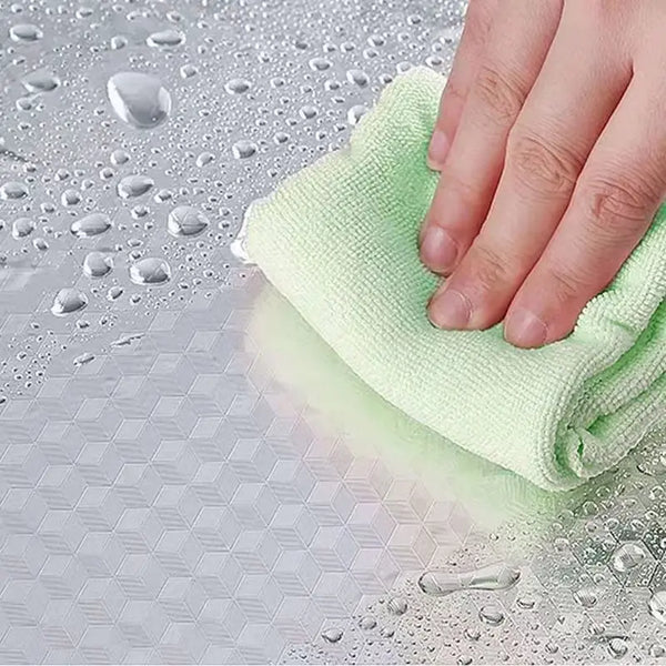 Aluminum Foil Kitchen Wall Sticker – Peel & Stick, Waterproof Oil-Proof Heat-Resistant up to 120°C |Self-Adhesive Contact Paper | Kitchen, Bathroom, Drawer Liner
