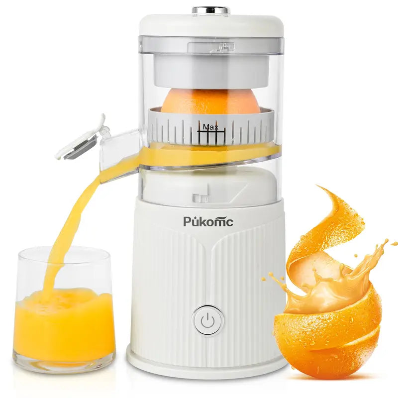 Pukomc Fast Juicer Machine Cordless & Rechargeable Electric Citrus Squeezer