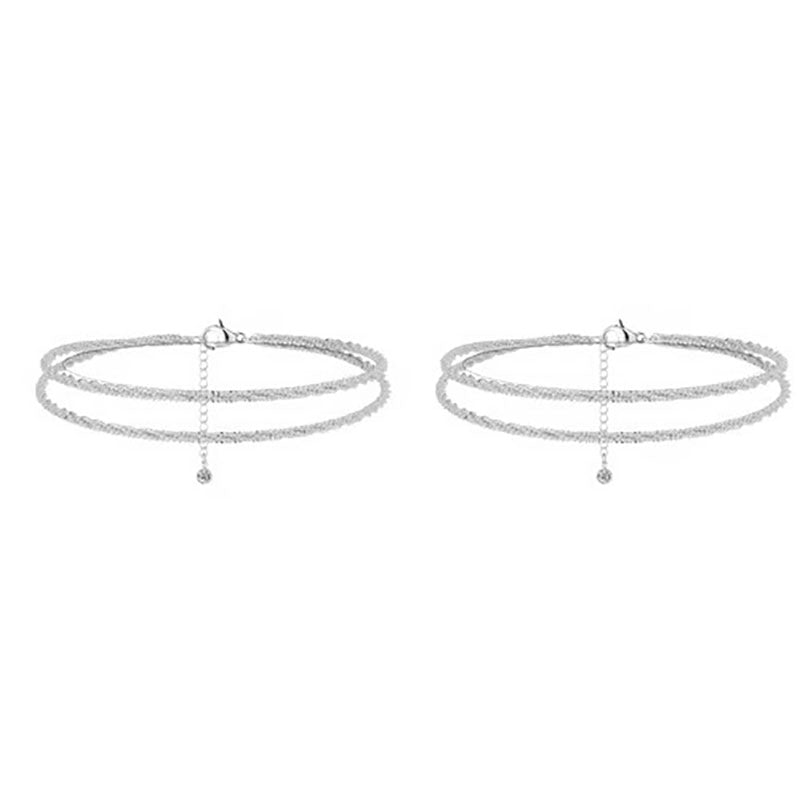 Exquisite multi-layered women's anklet