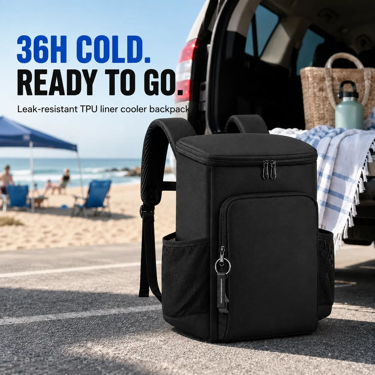 FROSTVA 30L Cooler Backpack - Leakproof Insulated Backpack Cooler with Waterproof TPU Liner for Camping, Beach, Picnic and Sports