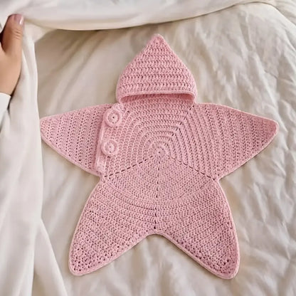 Baby Crocheted Star-Shaped Bodysuit Sleeping Bag for Infants