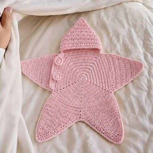 Baby Crocheted Star-Shaped Bodysuit Sleeping Bag for Infants
