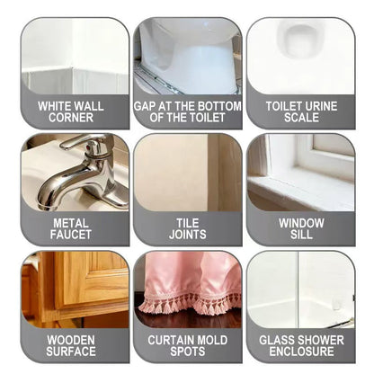 Tackles vanity mold, toilet stains, grime and more