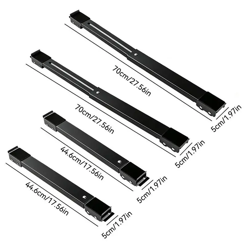 Homeessentials 2-Pack Adjustable Appliance Moving Dolly with Lockable Wheels