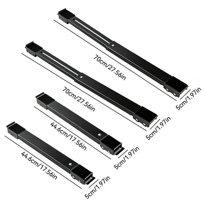 Homeessentials 2-Pack Adjustable Appliance Moving Dolly with Lockable Wheels