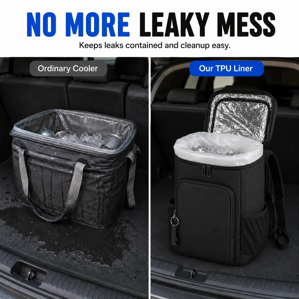FROSTVA 30L Cooler Backpack - Leakproof Insulated Backpack Cooler with Waterproof TPU Liner for Camping, Beach, Picnic and Sports