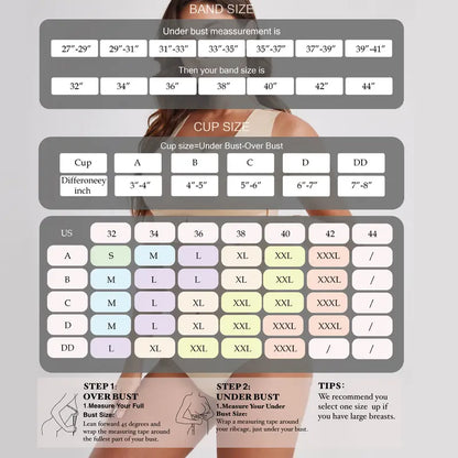 iBraStar Posture Bra for Women - Breathable Mesh Wireless Bra with Removable Pads