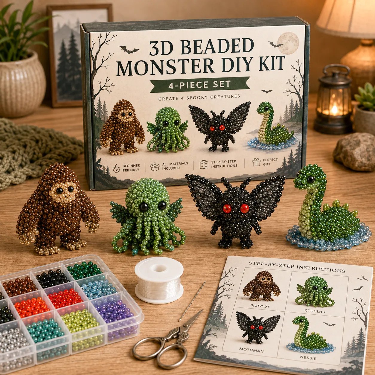 🧵✨ Tiny 3D Beaded Animal DIY Kit💖 A DIY Craft Kit So Cute You Won't Want To Stop Making Them