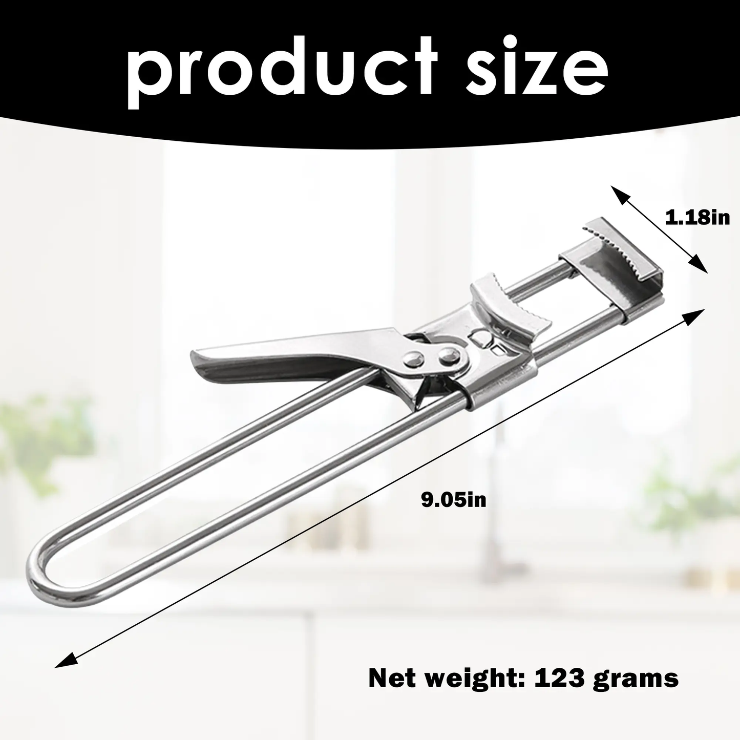 Jar Opener for Weak Hands – Adjustable Stainless Steel Lid & Bottle Opener