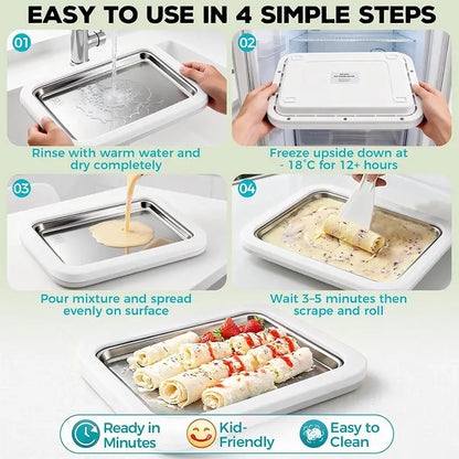 Ice cream roll maker product dimensions