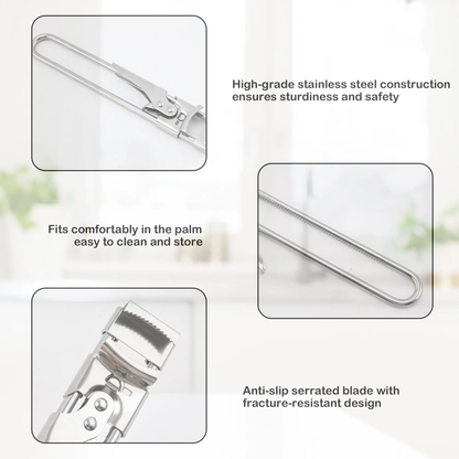 Jar Opener for Weak Hands – Adjustable Stainless Steel Lid & Bottle Opener