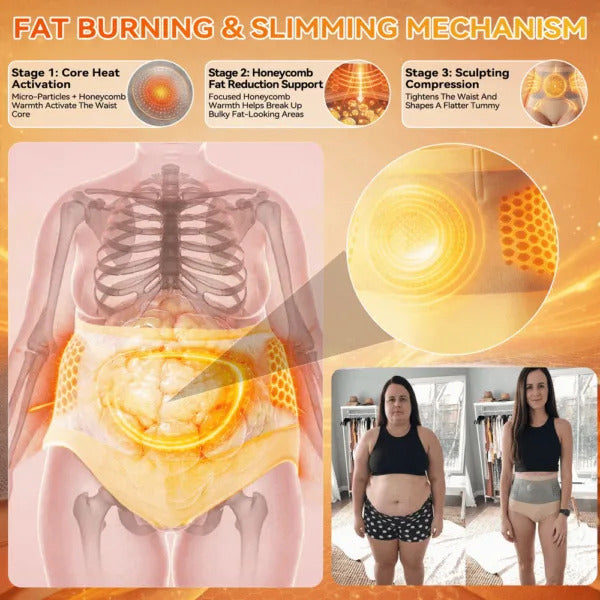 Quick-to-slim high-waisted fat-burning shorts