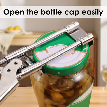 Jar Opener for Weak Hands – Adjustable Stainless Steel Lid & Bottle Opener
