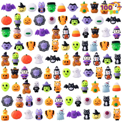 JOYIN Halloween Mochi Squishy Toys – Party Favors, Stress Relief Bulk Pack (24/60/100 Pcs)