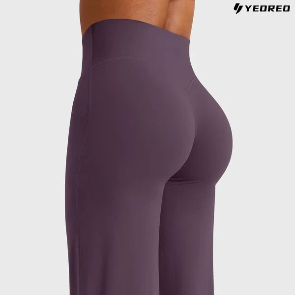 High-Waist Wide-Leg Yoga Pants