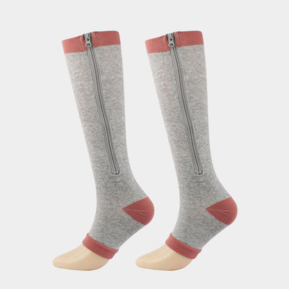 🏃‍♂️ EasyZip Compression Socks – Zipper Support Socks for Swollen Legs & Everyday Comfort 👣💙