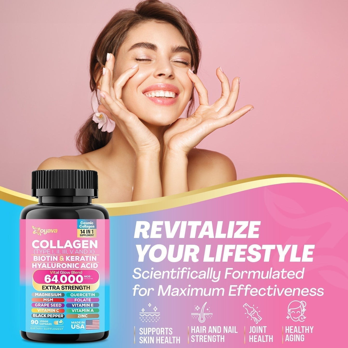 Cosmic Collagen Beauty Complex - 64,000MCG - Illuminate Your Radiance!