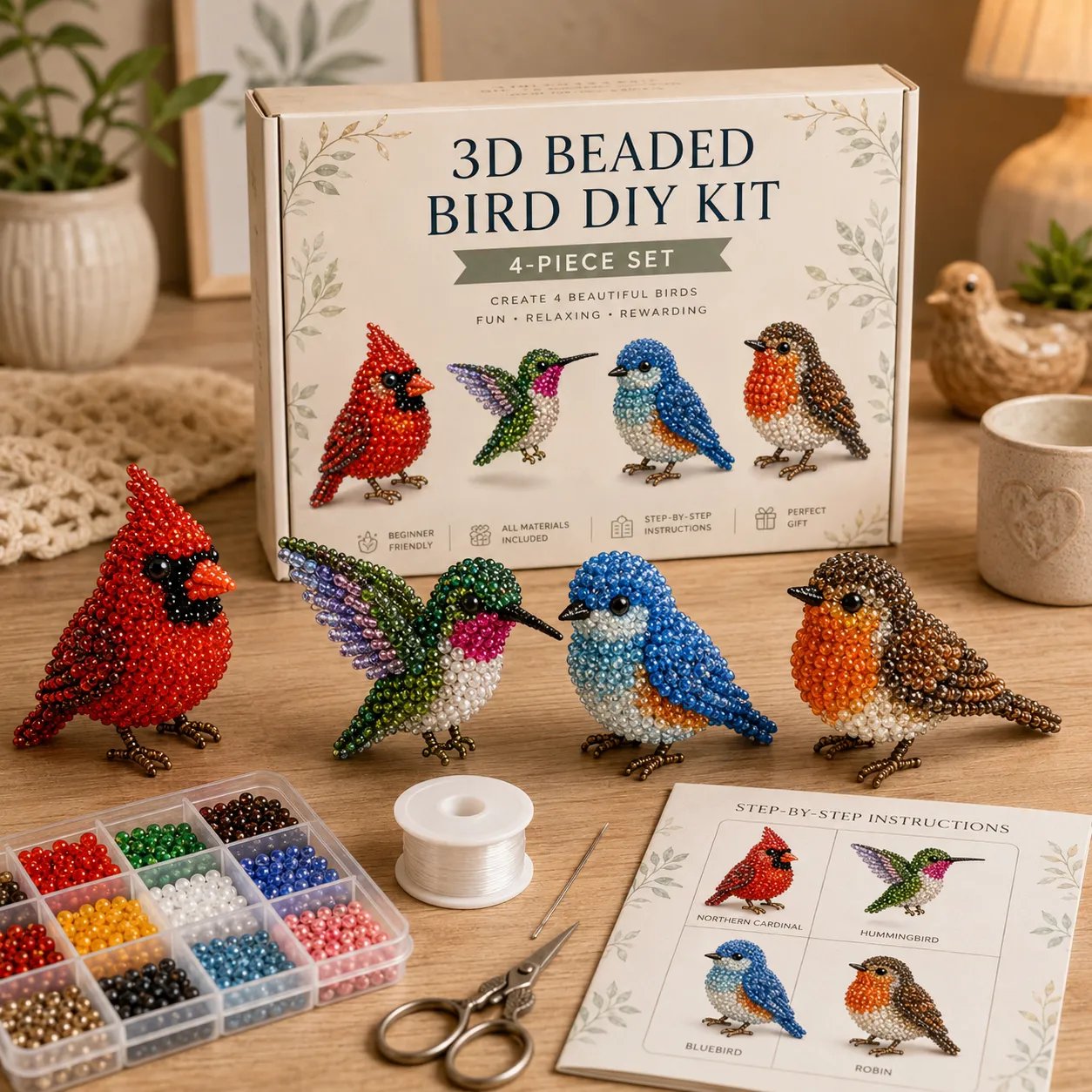 🧵✨ Tiny 3D Beaded Animal DIY Kit💖 A DIY Craft Kit So Cute You Won't Want To Stop Making Them