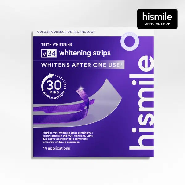 Hismile V34 Whitening Strips - Purple Teeth Whitening & Colour Correction
