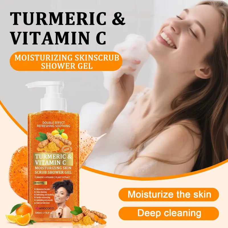 Turmeric Vitamin C Scrub Body Wash 500ml