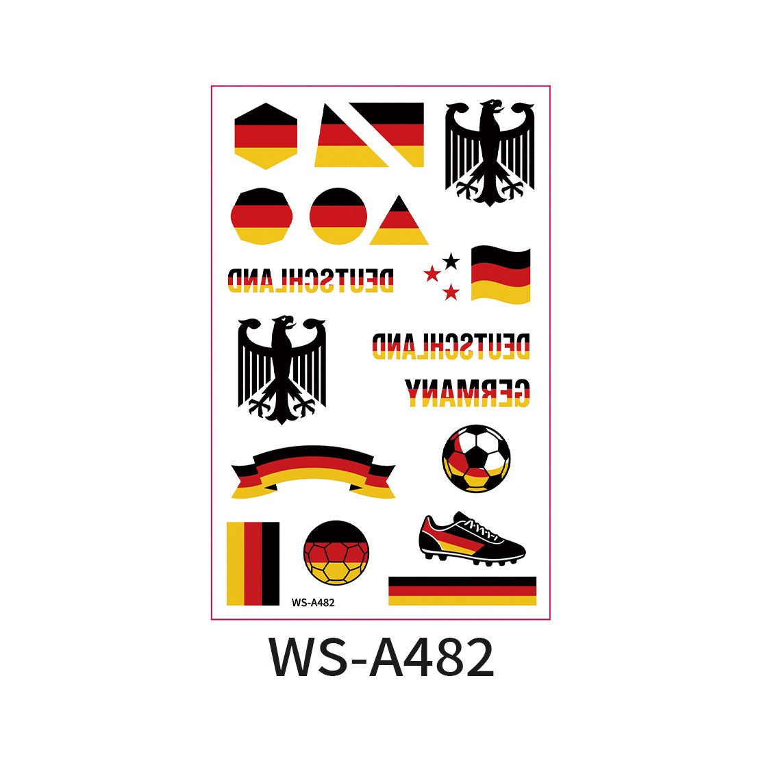 World Cup Country Flag Temporary Tattoos – Show Your Team Pride! （10PCS）