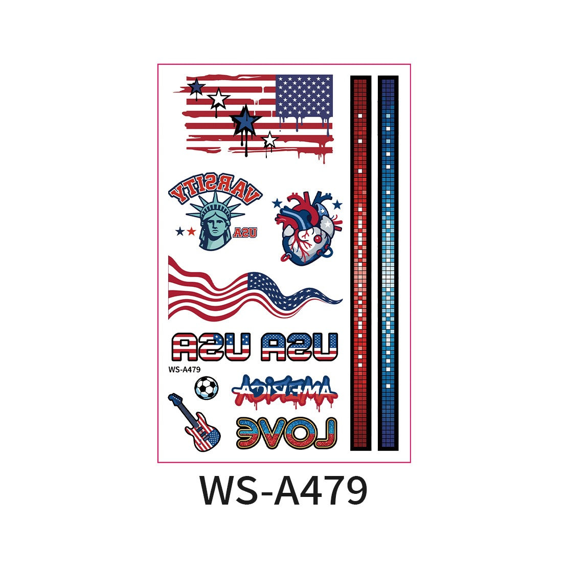 World Cup Country Flag Temporary Tattoos – Show Your Team Pride! （10PCS）