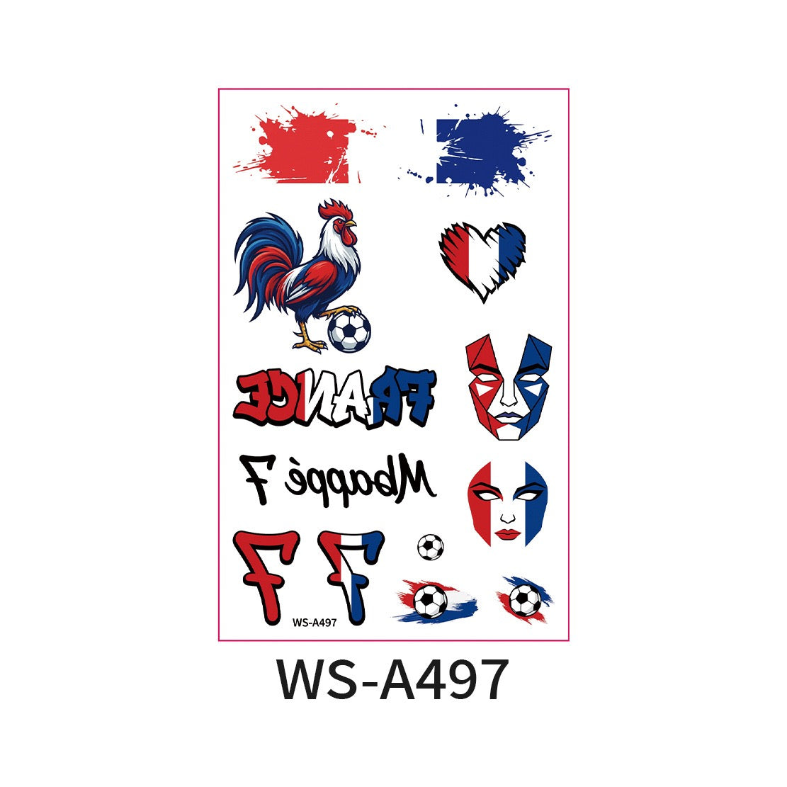 World Cup Country Flag Temporary Tattoos – Show Your Team Pride! （10PCS）