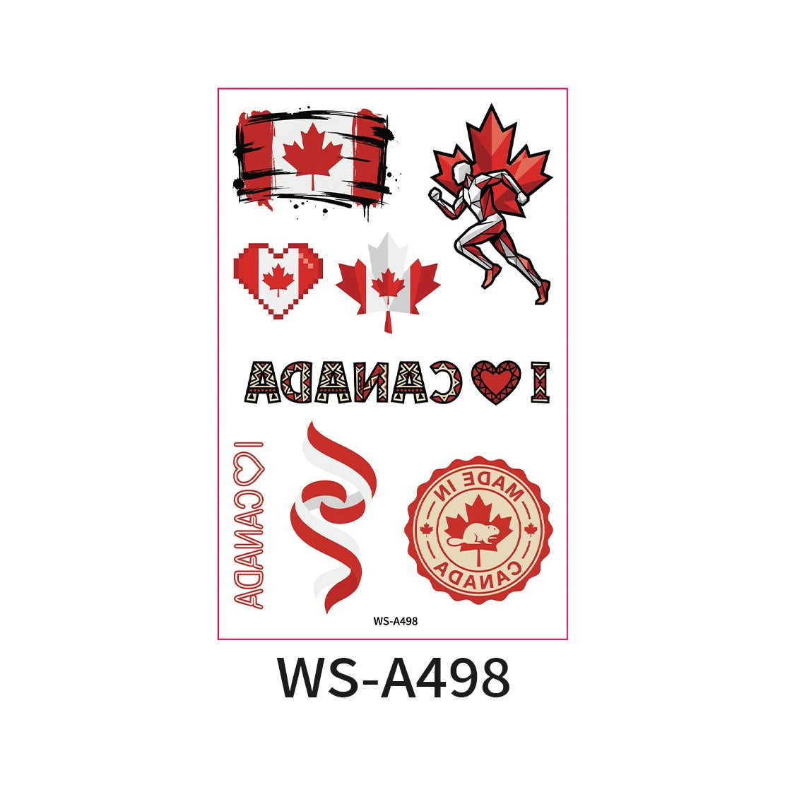World Cup Country Flag Temporary Tattoos – Show Your Team Pride! （10PCS）