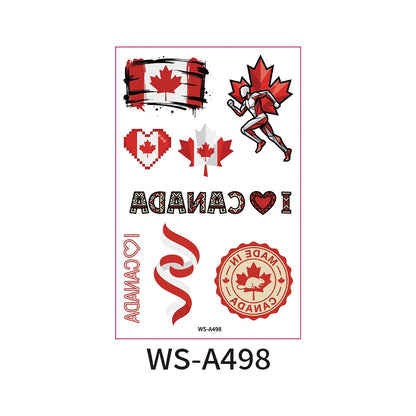 World Cup Country Flag Temporary Tattoos – Show Your Team Pride! （10PCS）