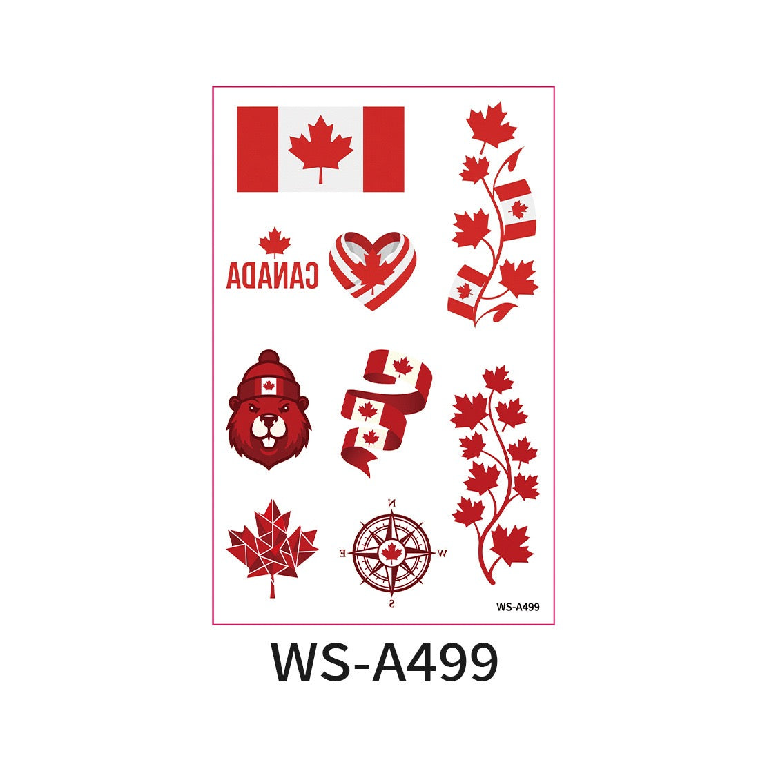 World Cup Country Flag Temporary Tattoos – Show Your Team Pride! （10PCS）