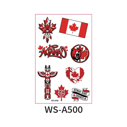 World Cup Country Flag Temporary Tattoos – Show Your Team Pride! （10PCS）