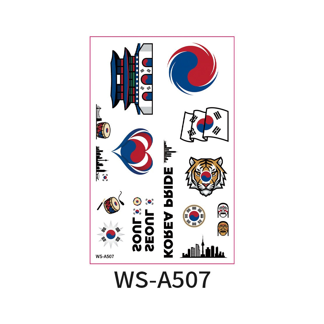 World Cup Country Flag Temporary Tattoos – Show Your Team Pride! （10PCS）