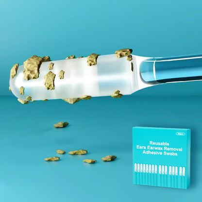 👂🏻 Limited Time -49% OFF🏆Reusable Earwax Removal Adhesive Swabs