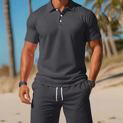 🔥While Supplies Last 40% OFF!🎉 Men's Summer 2-Piece Polo & Shorts Set