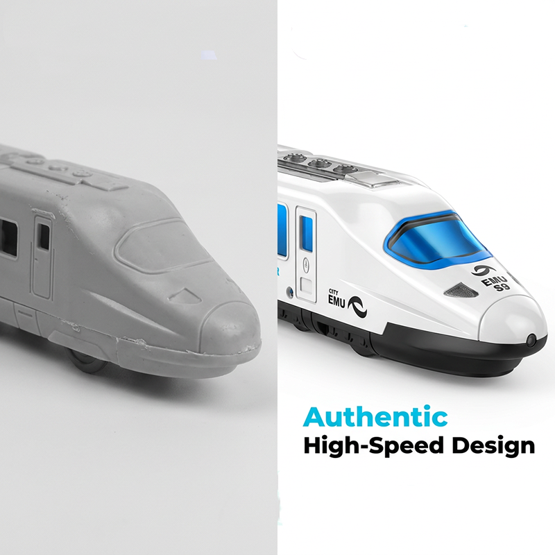 📢📢50% OFF !! ⏰ Electric Bullet Train Toy – Light-Up, Bump & Go, with Music 🎵