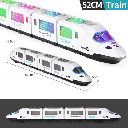 📢📢50% OFF !! ⏰ Electric Bullet Train Toy – Light-Up, Bump & Go, with Music 🎵