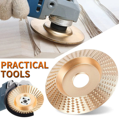 Wood Carving Disc Set for Angle Grinder 3Pcs, Grinding & Shaping Wheel for Wood Cutting, Durable Grinder Attachment Set